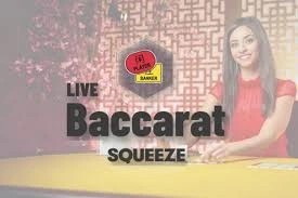 Try Baccarat Squeeze slot by Evolution on monstercasinobelgium.com – logo image