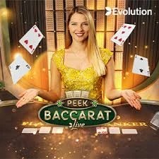 Peek Baccarat casino game by Evolution – featured logo at Monster Casino