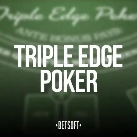 Table Games logo of Triple Edge Poker from Betsoft Gaming at Monster Casino