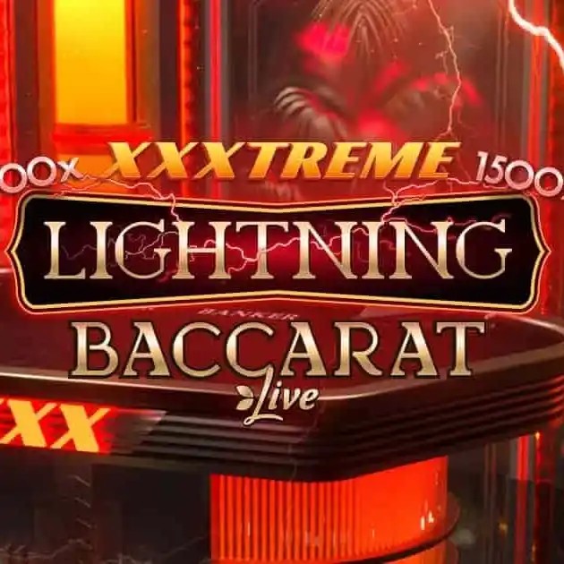 Official Live Dealer logo: XXXtreme Lightning Baccarat by Evolution at Monster Casino